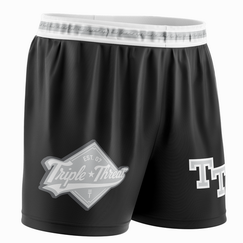 Kids Diamond Badge Basketball Shorts | Black