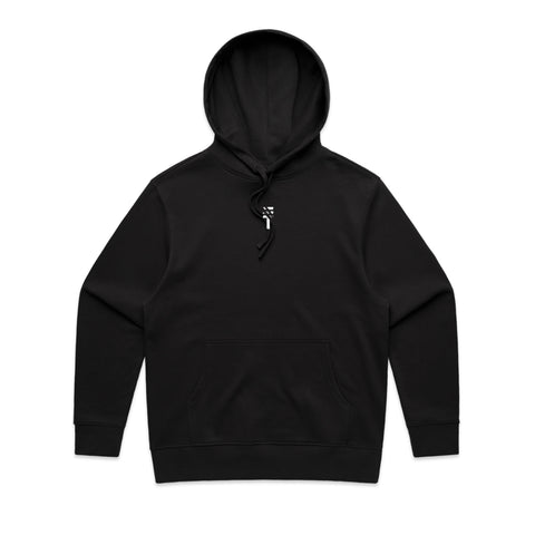 Kids black hoodie with the Triple Threat logo in white